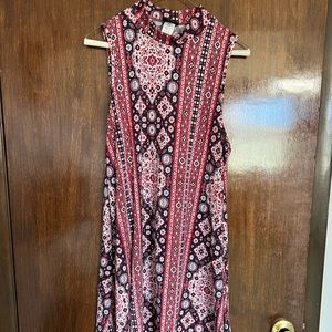 Joe Boxer Mixed Pattern Floral Sleeveless Dress